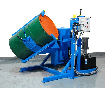 Tilt-To-Load Drum Tumbler With Air Motor