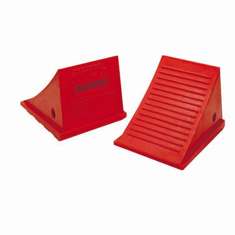 Pair Urethane Wheel Chock Orange - Model UC1500-4.5-P