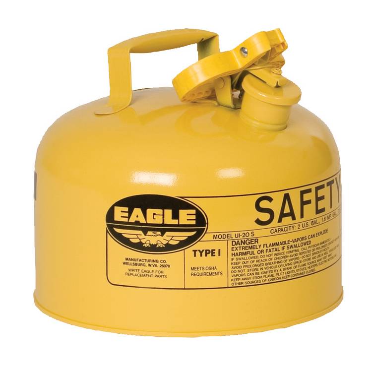 2.5 Gallon Yellow Type I Safety Can - Model UI-25-SY