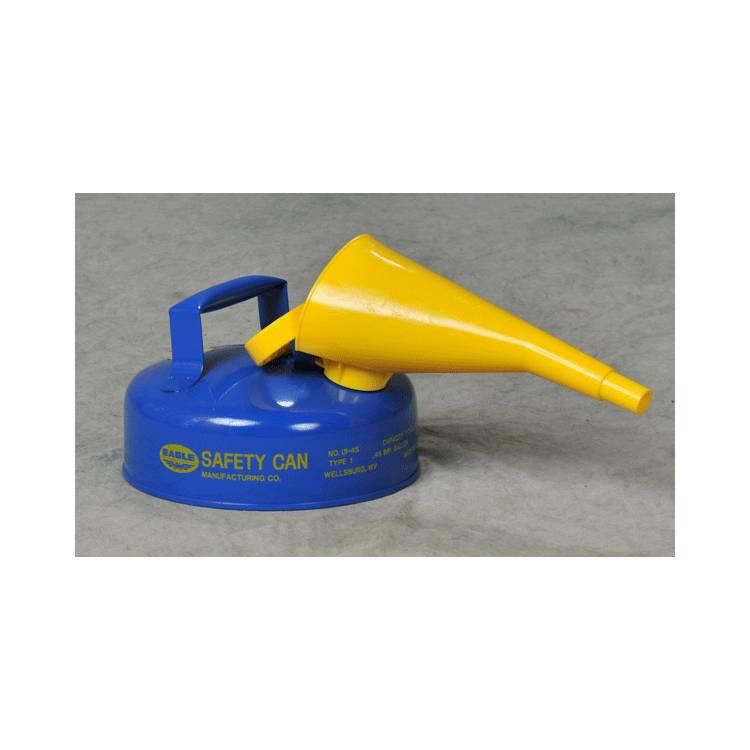 2 Qt. Blue Type I Safety Can w/funnel - Model UI-4-FSB