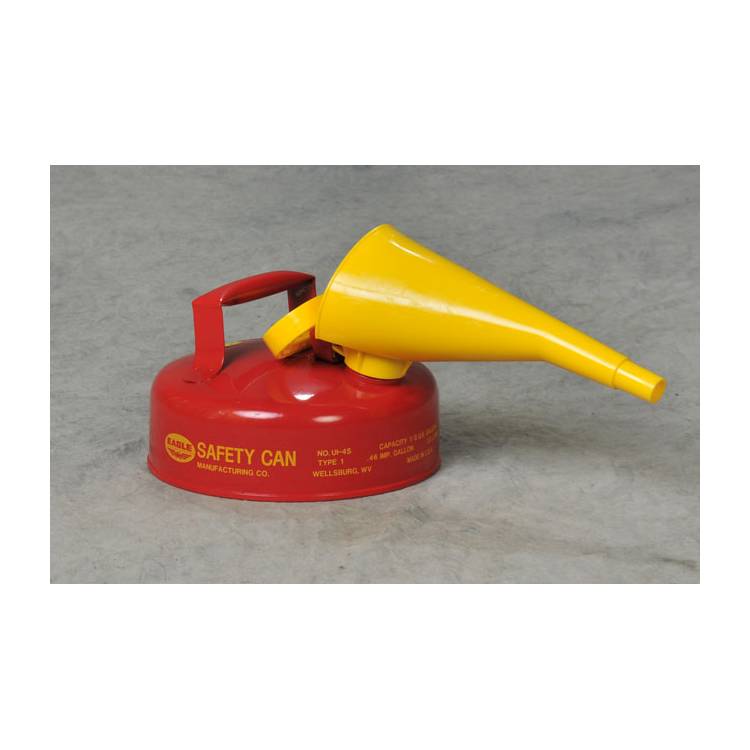 2 qt. Red Type I Safety Can w/Funnel - Model UI-4-FS