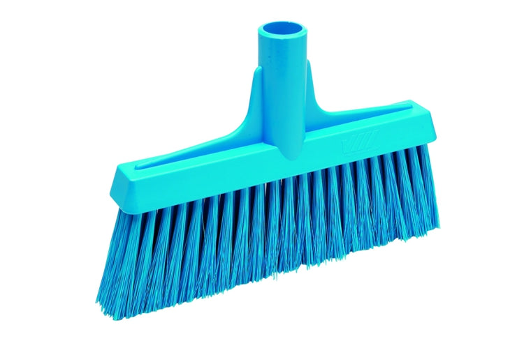 Upright Lobby Broom Soft Bristle Blue