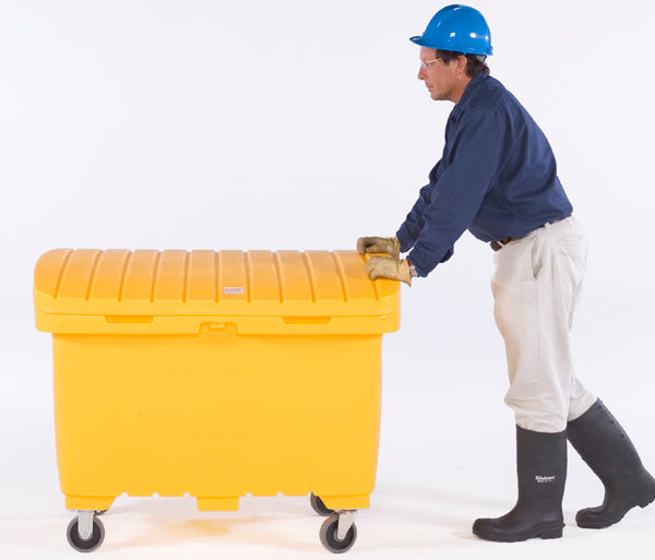 Yellow Utility Box - 5" Hard Wheels