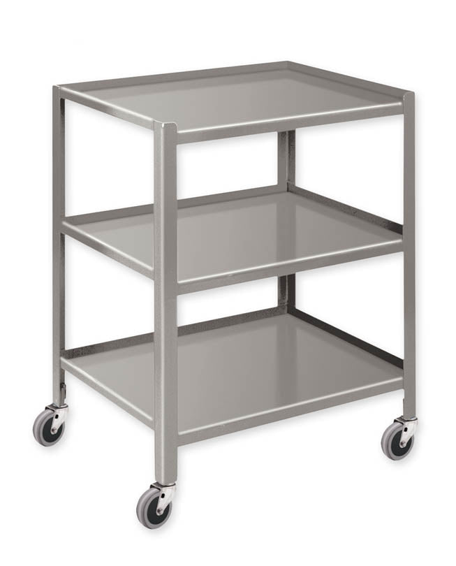 Pucel 23" x 24" Utility Cart w/ 3 Shelves & 5" Casters