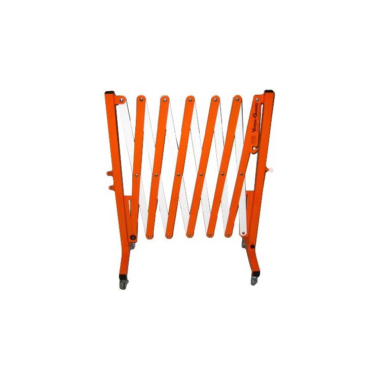 Extended Height Versa-Guard, Orange/White with Casters