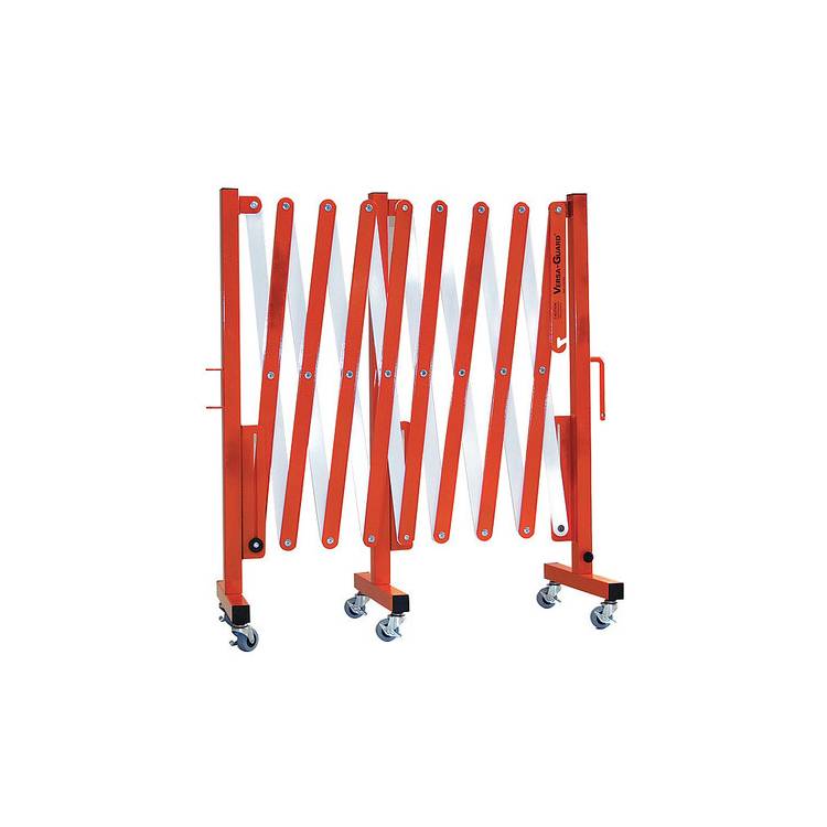 Extended Width Versa-Guard, Orange/White with Casters
