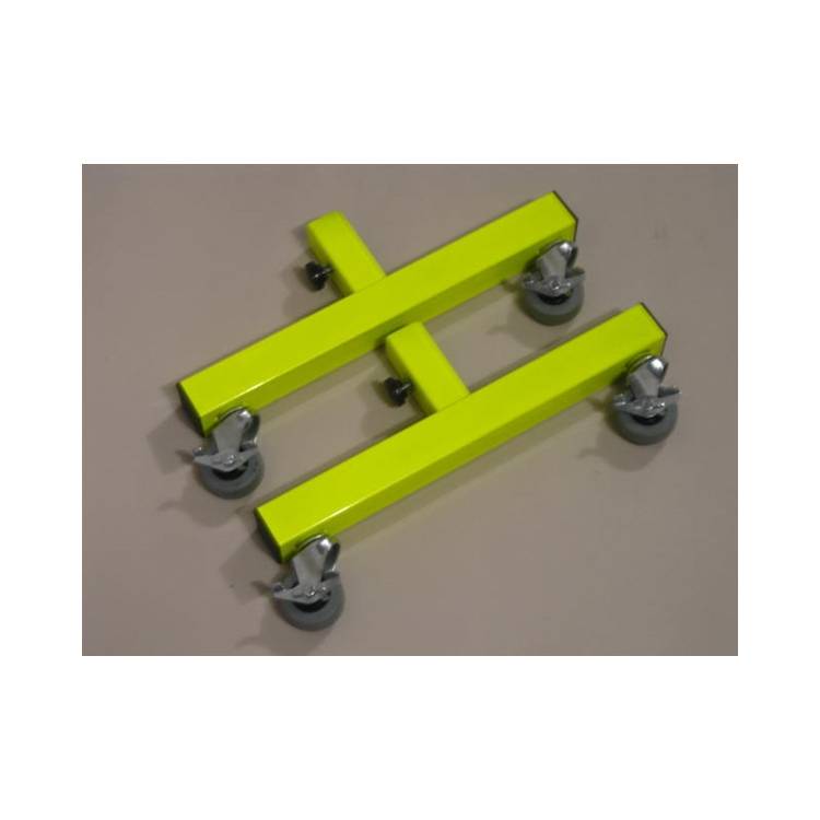 Add-on Locking Caster Feet, Florescent Yellow