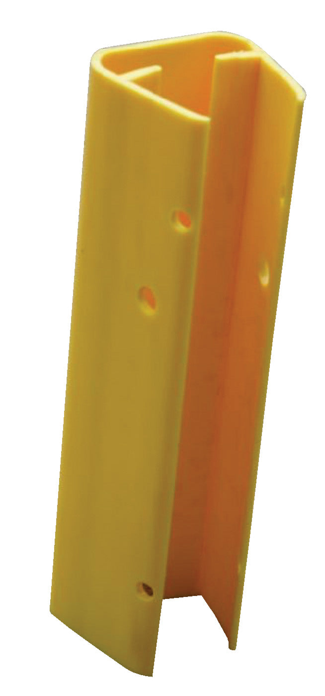 18" Yellow Polyethylene Rack Shield