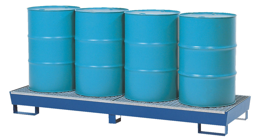 Vestil 4-Drum In-Line Vertical Steel Retention Basin