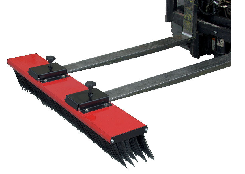 48"W Fork Truck Mount Brush Sweeper