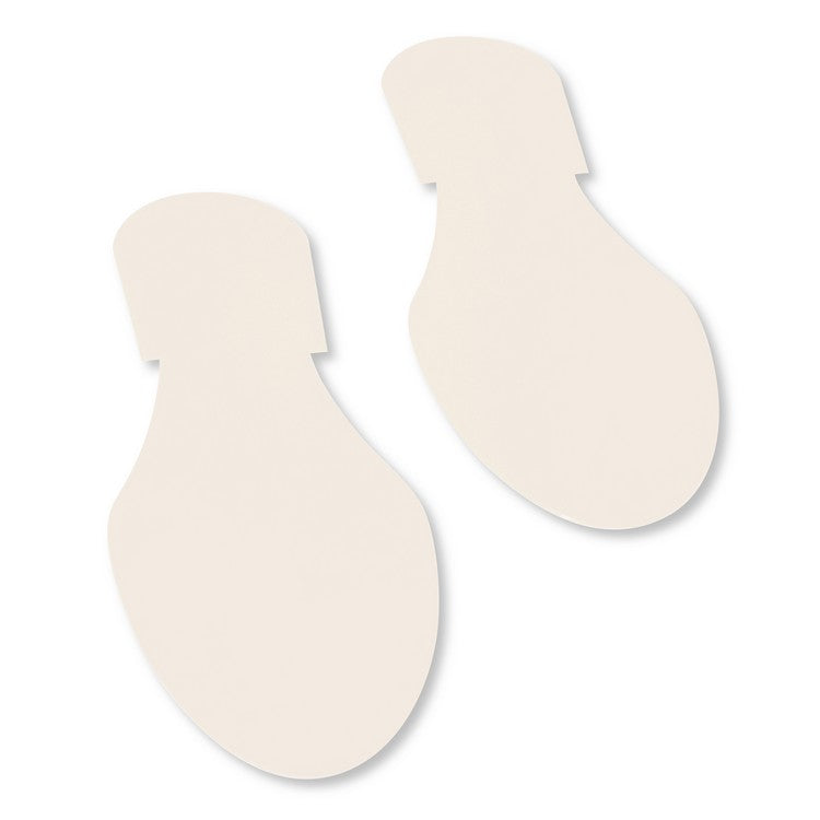 Mighty Line Solid Colored White Footprint - Pack of 50