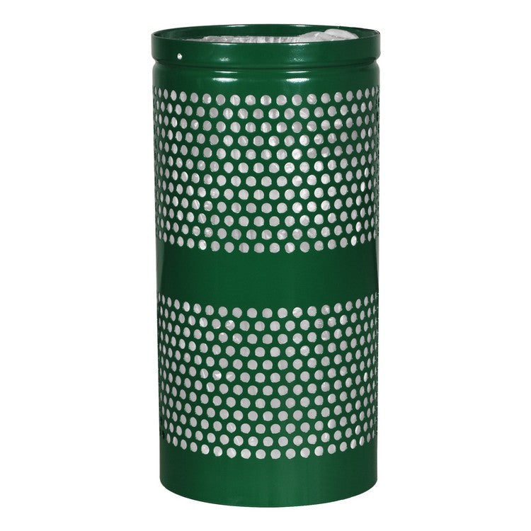 20-Gallon Hunter Green Landscape Series Receptacle