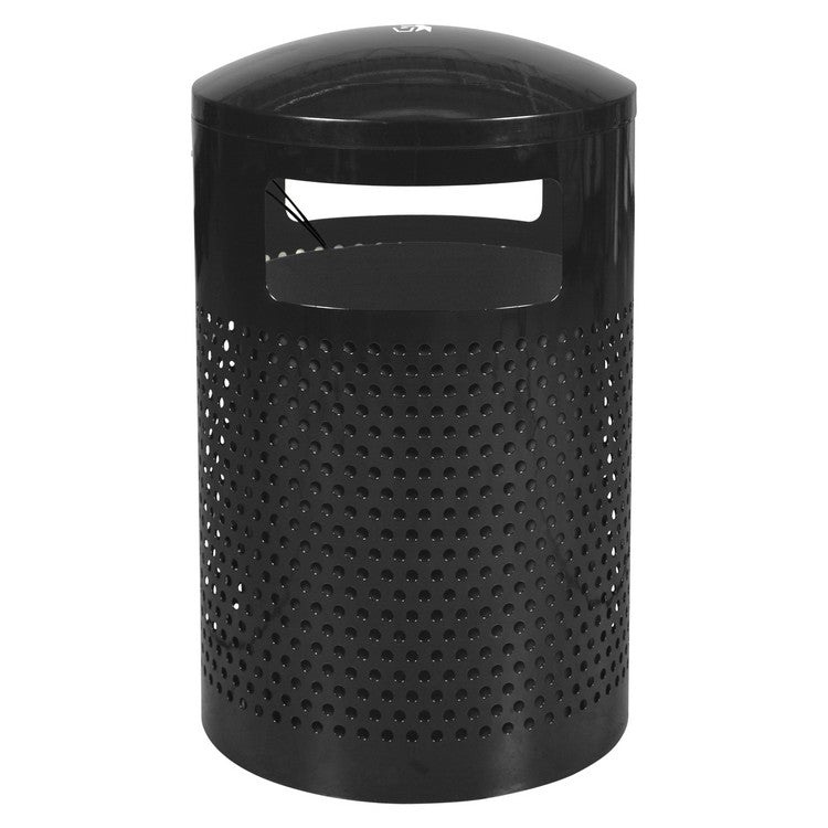 40-Gallon Black Landscape Series Receptacle