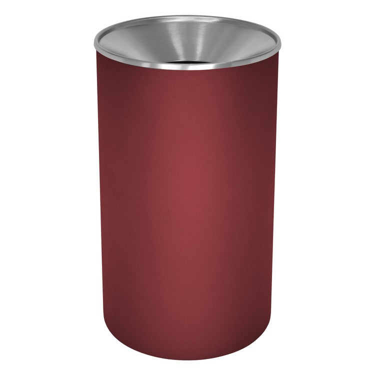 33-Gallon Burgundy Premier Series Receptacle