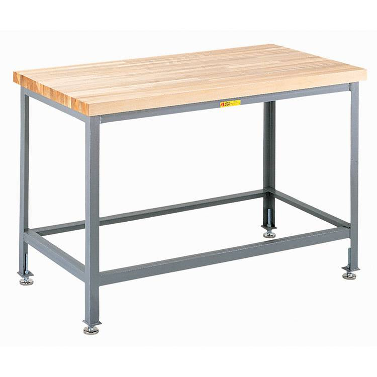 Little Giant Butcher Block Top Table w/ Casters - Model WTS-2424-3R