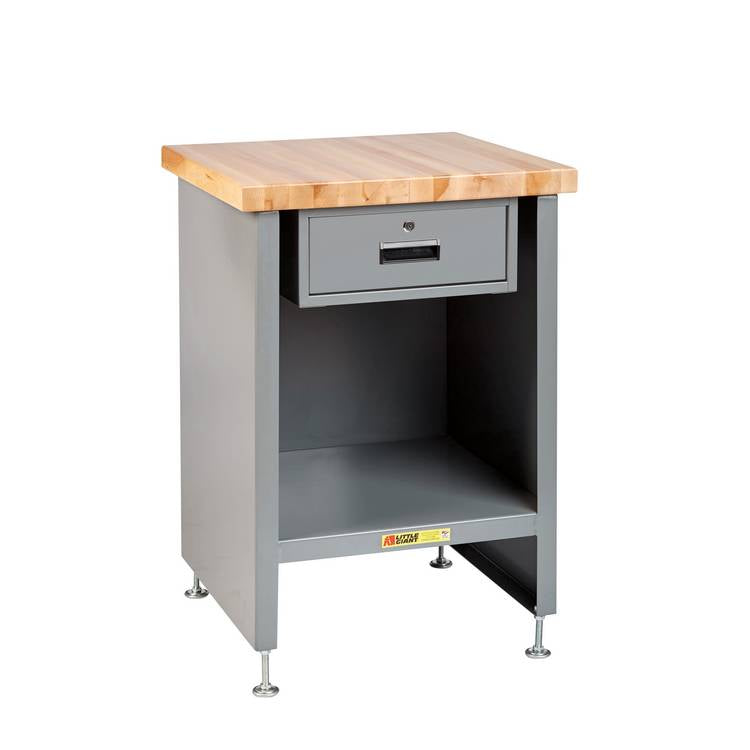 Enclosed Table with Butcher Block Top - Model WTC2424LLDR