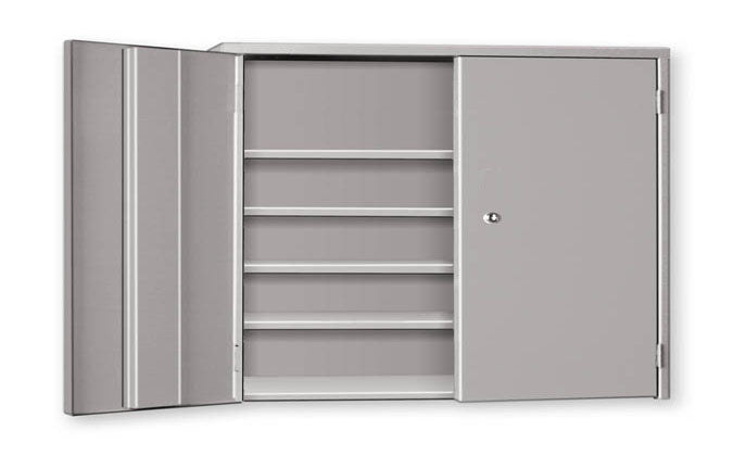 Pucel Wall & Bench Cabinet w/ 4 Shelves