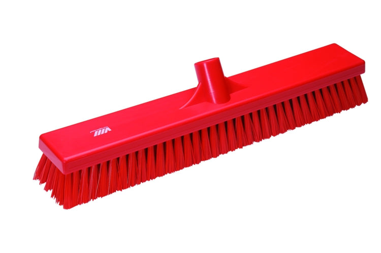 Wide Deck Scrub Stiff Polyester Red