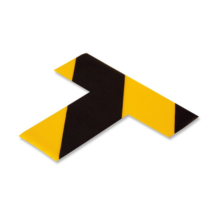 Mighty Line 2" Wide Solid Yellow T With Black Chevrons - Pack of 25