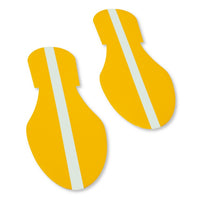 Thumbnail for Mighty Line Yellow Footprint With Luminescent Center Line - Pack of 50
