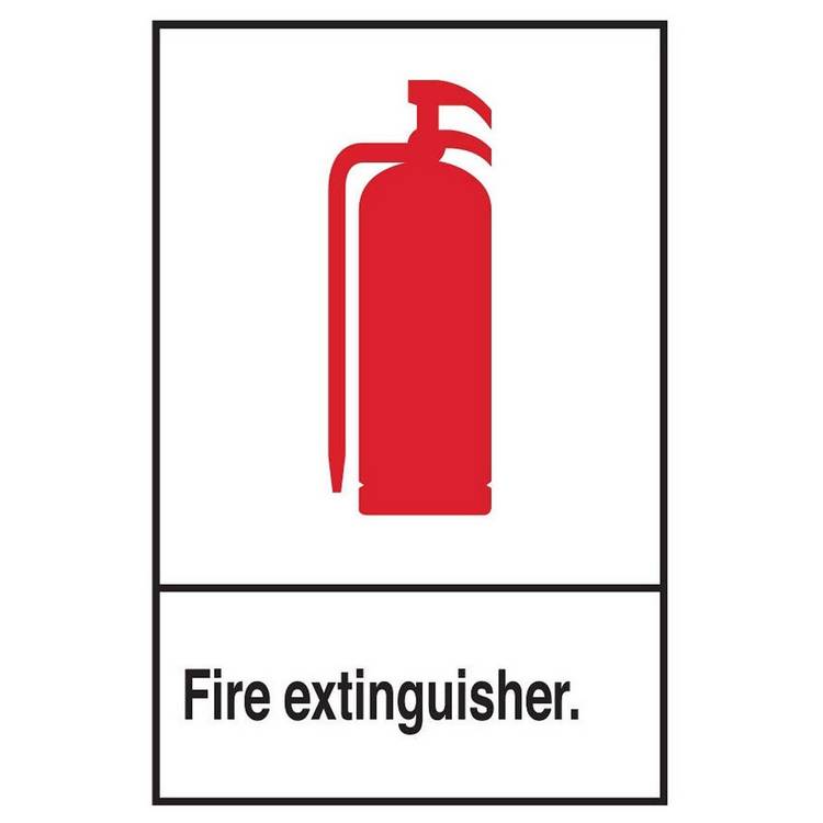 ZING Safety Sign, FIRE EXTINGUISH, 10X7- Model 1901
