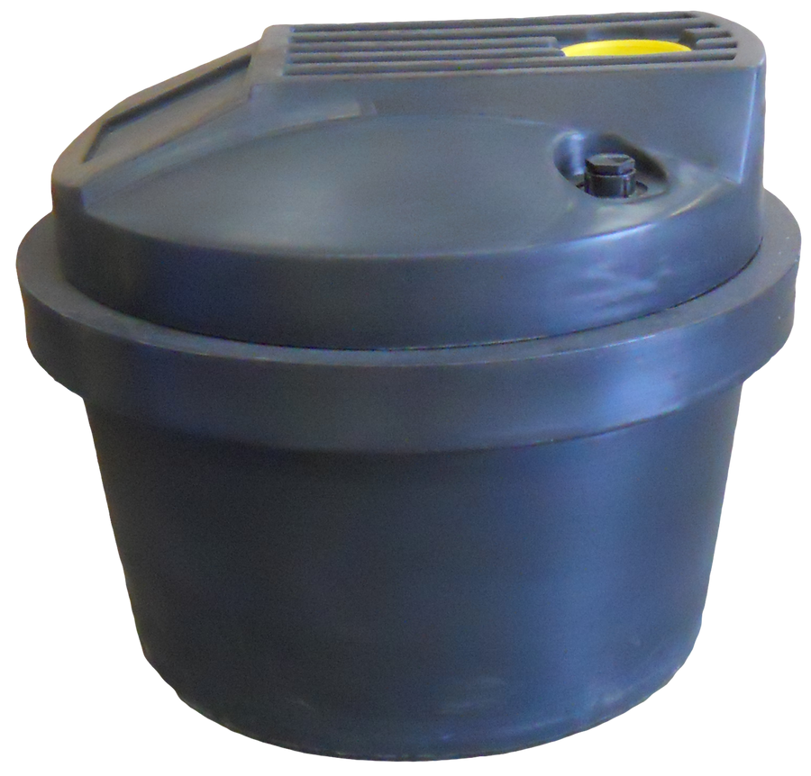 30 Gal Aquarius Tapered Chemical Feed Tank - LPE 1.9 - 5/16" Wall - Black