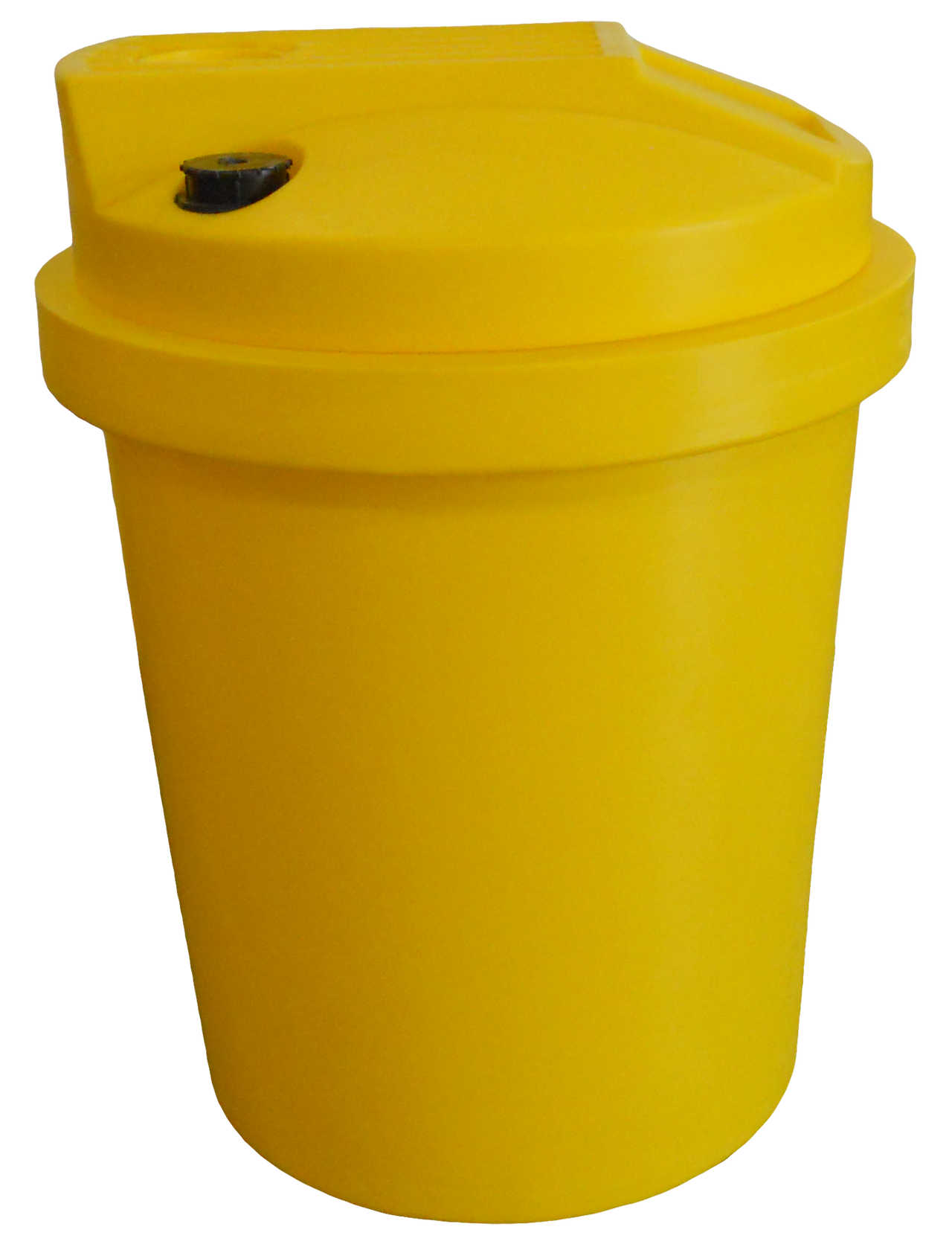 55 Gal Aquarius Tapered Chemical Feed Tank -  LPE 1.5 - 3/16" Wall - Yellow