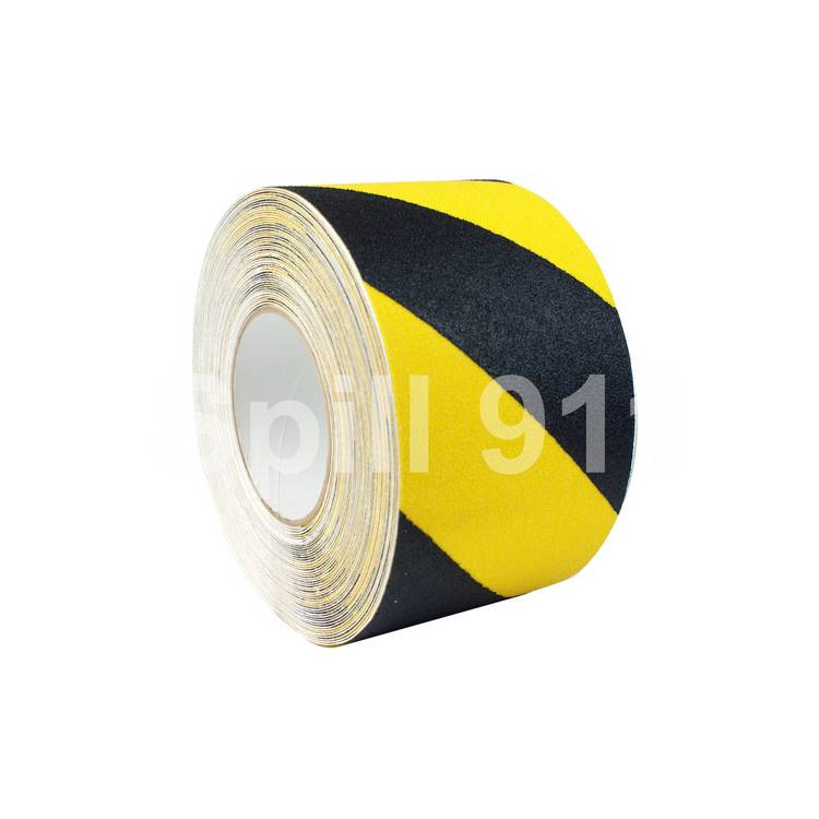 4" x 60ft Black/Yellow Hazard Anti Slip Tape Roll- Model NSTS4Z