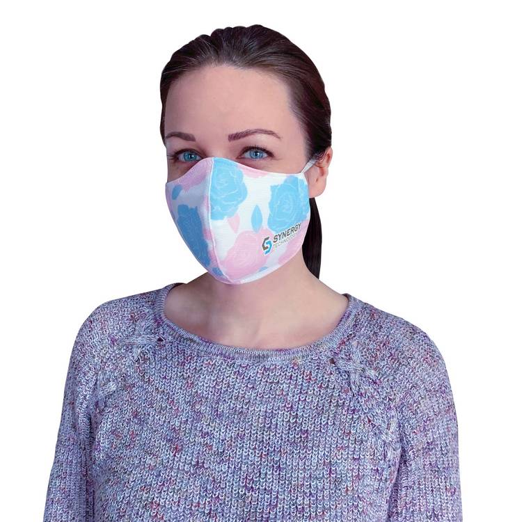 TRIPLE LAYER PATTERNED FACE MASK - AROUND HEAD