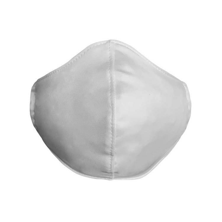 TRIPLE LAYER BASIC WHITE FACE MASK - TIE BACK