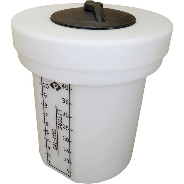 10 Gal Closed Top Tank-HDLPE 1.5-Natural - Model 01-30354