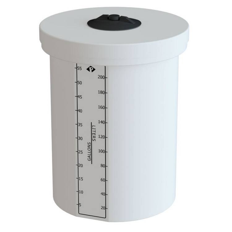 55 Gal Closed Top Tank-HDLPE 1.5-Natural - Model 01-30357