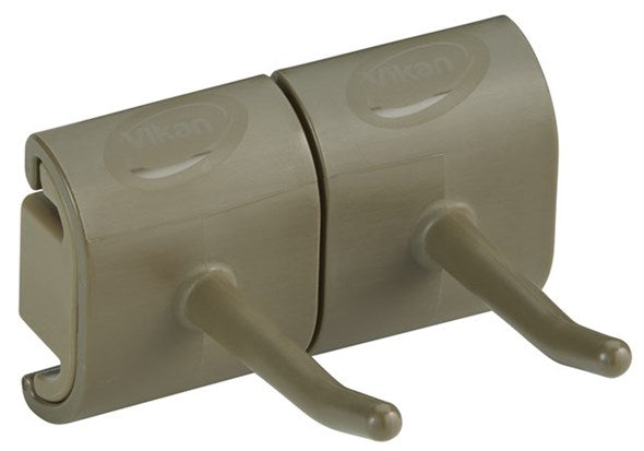 Vikan Hygienic Wall Bracket, Double Hook Module