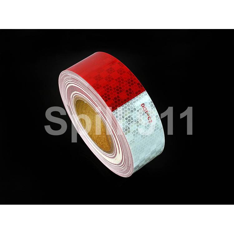 2" x 150ft Microprismatic DOTC2 Tape (6" Red/6"White)- Model DOT2RW66MS