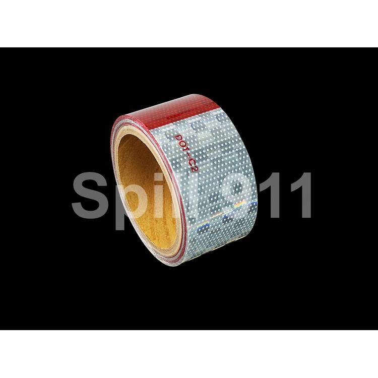 2" x 150ft MetalizedDOTC2 Tape (11" Red/7"White)- Model MDOT2RW711