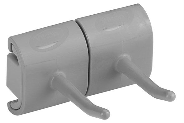 Vikan Hygienic Wall Bracket, Double Hook Module