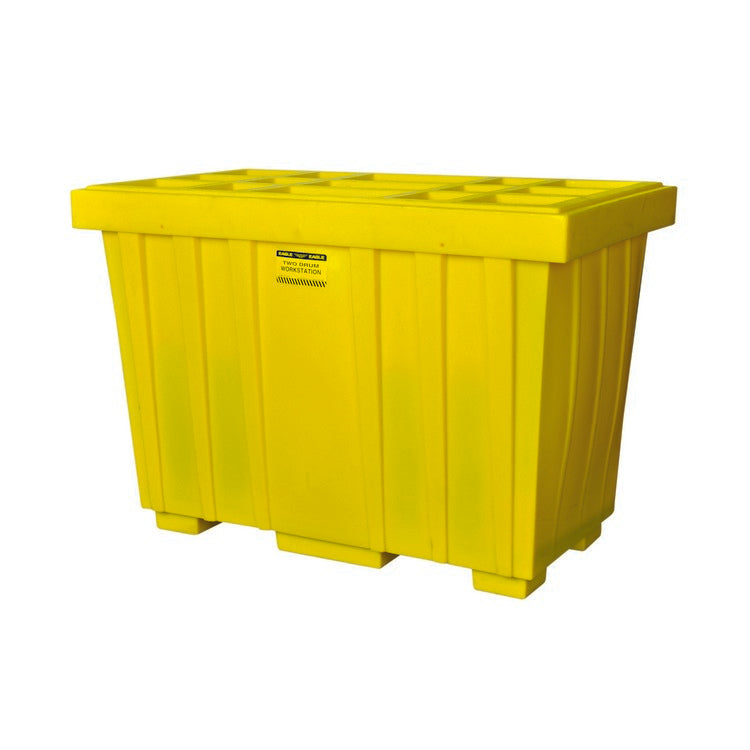 220-Gallon Spill Kit Box with Lid - Yellow