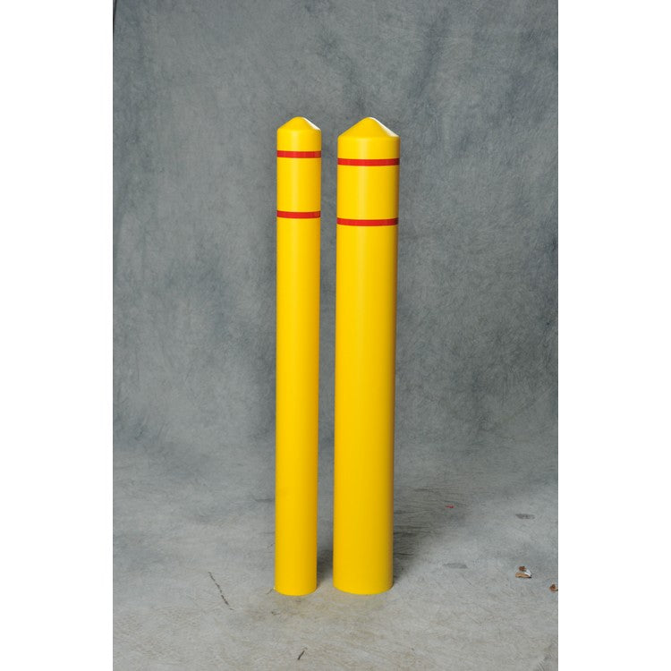 4" HDPE Reflective Post Sleeve - Yellow