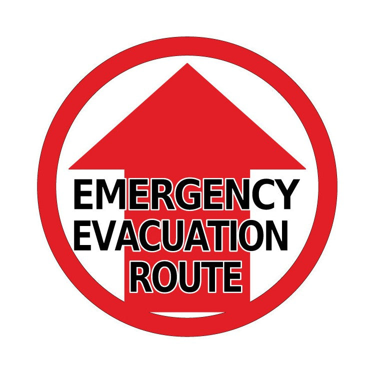 Mighty Line Emergency Evacuation Route Sign - 1 Sign