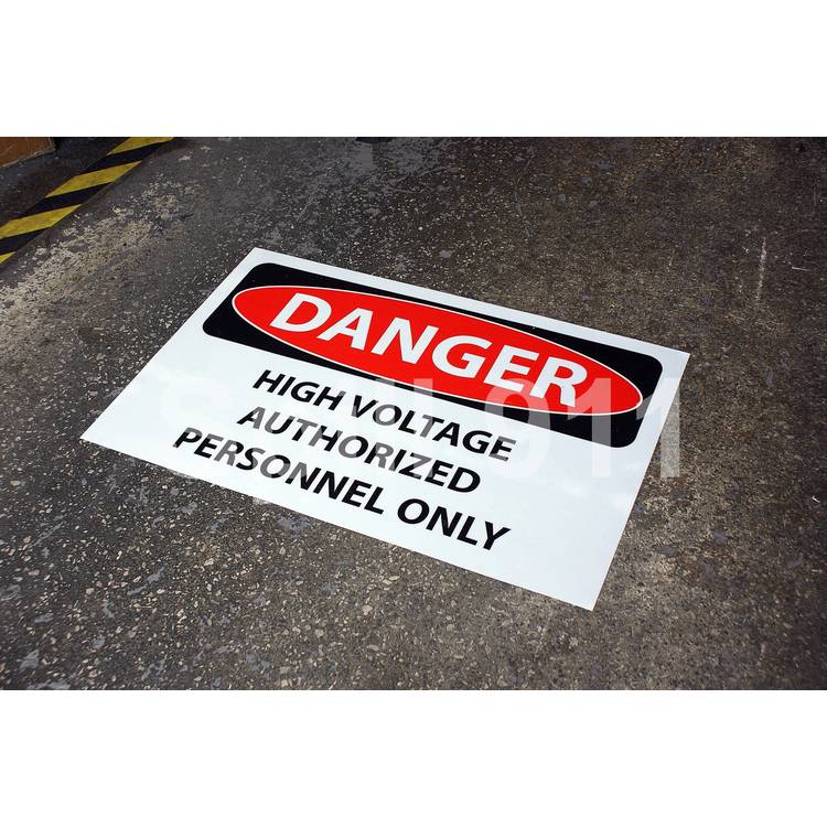 Danger High Voltage Floor Marker- Model FM01