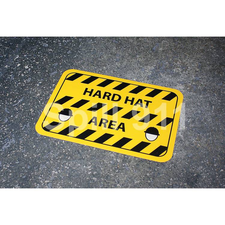 Hard Hat Area Floor Marker- Model FM09