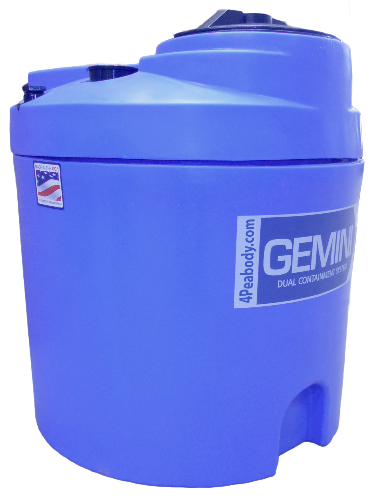20 Gal Gemini Dual Containment® Tank - LPE SD 1.5 - Blue