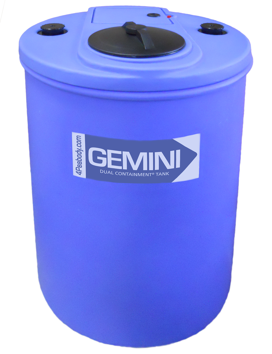 62 Gal Gemini Dual Containment® Tank - LPE SD 1.5 - Blue Flat