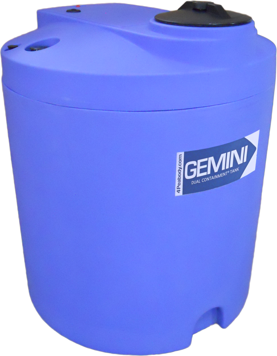 90 Gal Gemini Dual Containment® Tank - LPE SD 1.5 - Blue