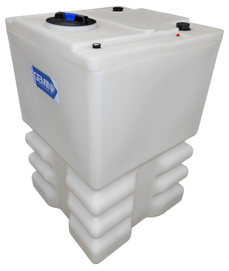 175 Gal Gemini² Dual Containment® Tank - LPE SD 1.5 - Natural - Ribbed