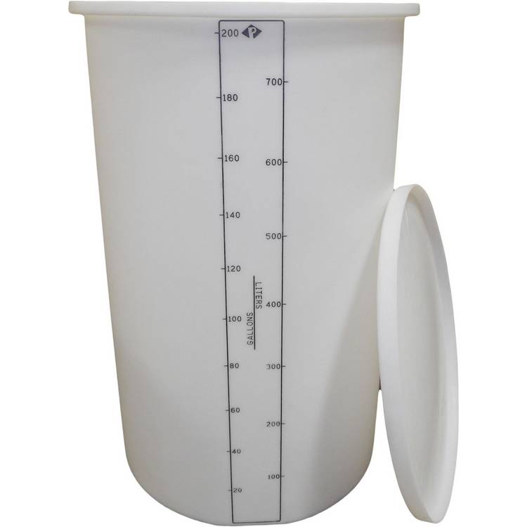 200 Gall Open Top Tank-1.5 HDLPE Natural - Model 01-28972