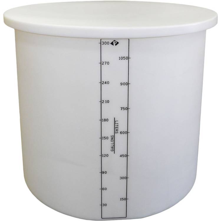 300 Gal Open Top Tank-1.5 HDLPE Natural - Model 01-29052