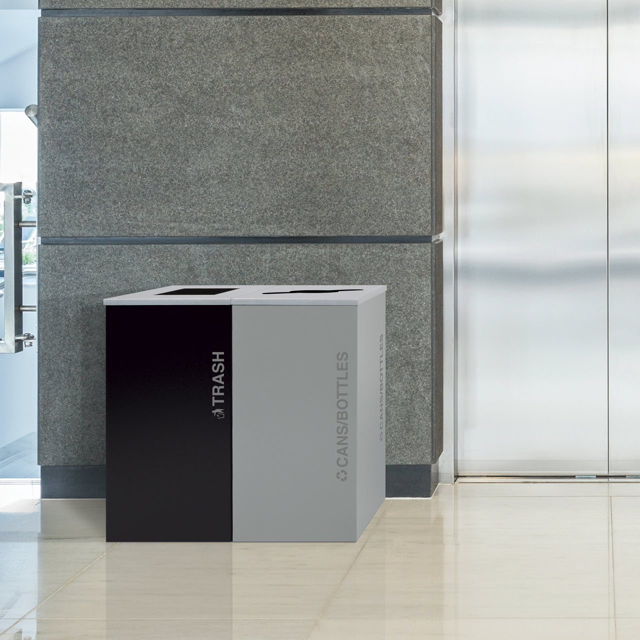 Square Paper - Pebble Black Gloss
