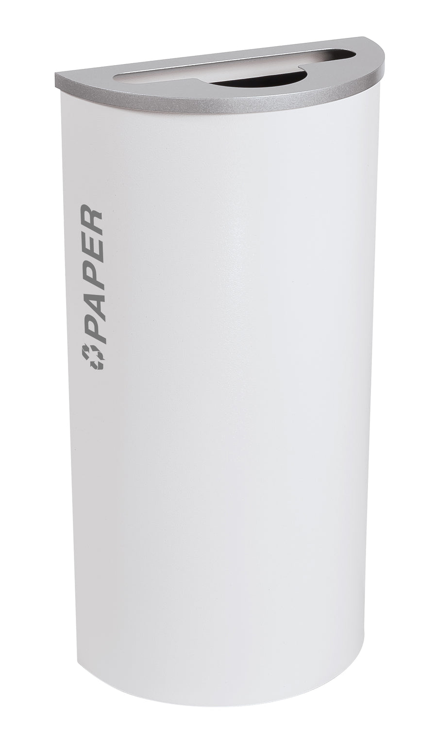 Half round Plastic - White Gloss