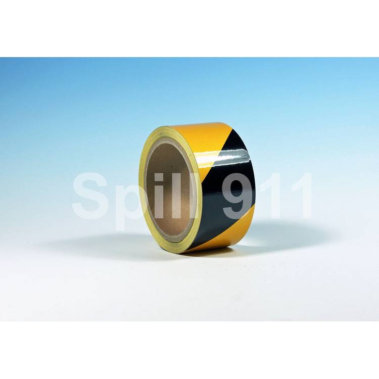 2" x 30ft Black/Yellow Reflective Tape - Model REF2D